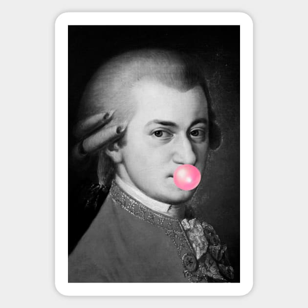 Wolfgang Amadeus Mozart Sticker by TheMusicophile